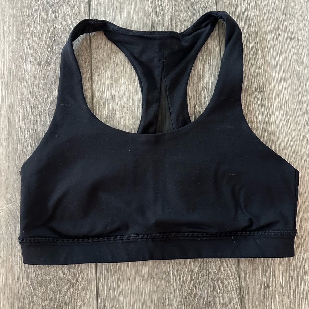 lululemon athletica Black Racerback Sports Bra